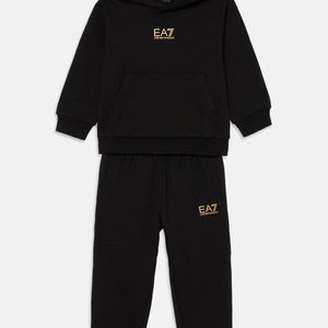 TRACKSUIT UNISEX - Tracksuit - black/gold-coloured TRACKSUIT UNISEX - Tracksuit - black/gold-coloured