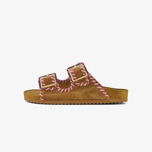FLAT - Mules - camel/pink FLAT - Mules - camel/pink