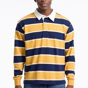 GESTREIFTES RUGBY - Polo shirt - mehrfarbig gelb GESTREIFTES RUGBY - Polo shirt - mehrfarbig gelb