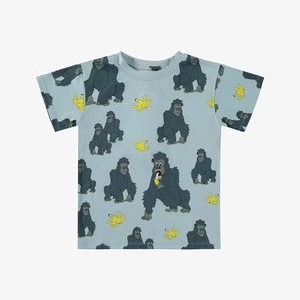 Print T-shirt - blue Print T-shirt - blue