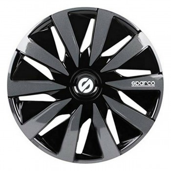 колпаки Sparco Lazio Черный/Серый 14" (4 uds)