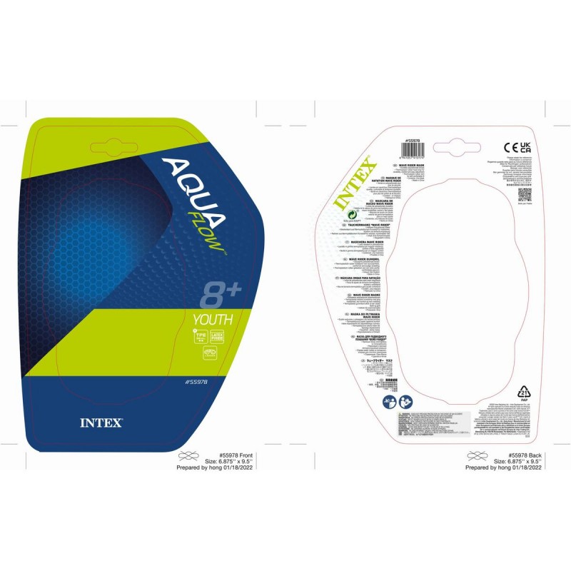 Очки для ныряния WAVE Intex 55978