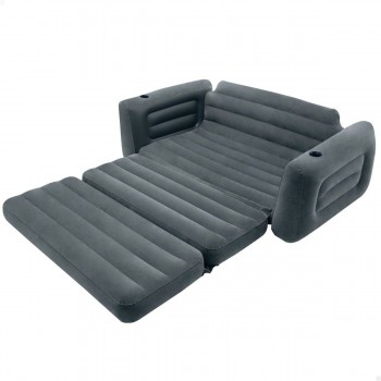 Надувной диван-кровать Intex Pull-Out 203 x 66 x 224 cm Серый
