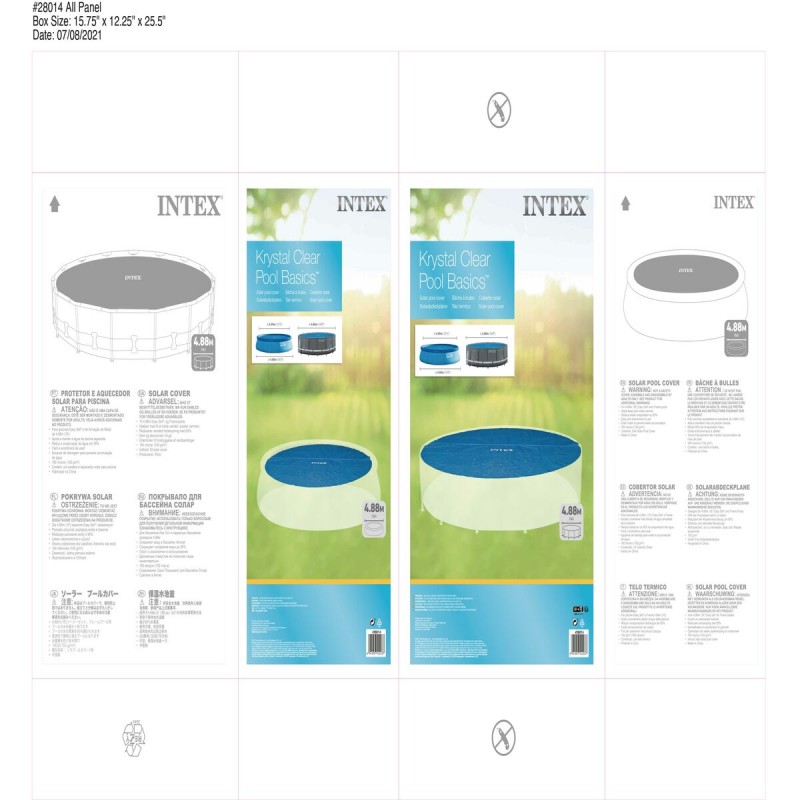 Покрытия для бассейнов Intex 28014 Круглый Солнечный Ø 488 cm