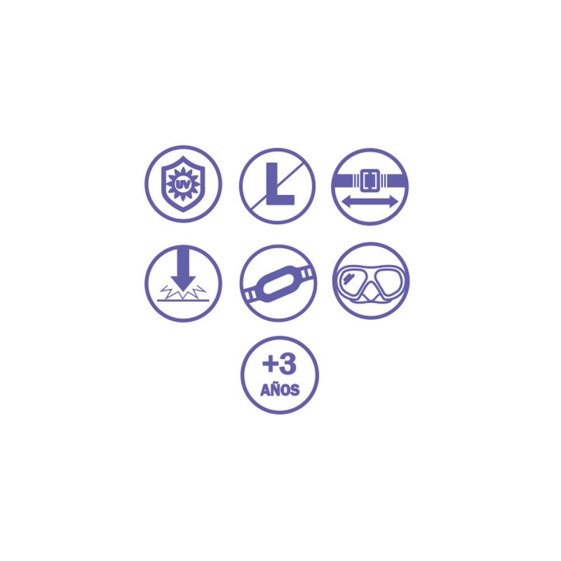 Маска для ныряния Bestway Синий Spiderman