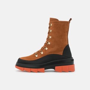 NOHO CHELSEA BOOTIE - Lace-up ankle boots - nougat/black NOHO CHELSEA BOOTIE - Lace-up ankle boots - nougat/black