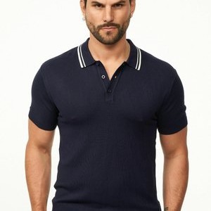 MIT KNOPFLEISTE - Polo shirt - navy MIT KNOPFLEISTE - Polo shirt - navy