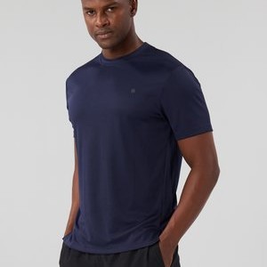 ESSENTIAL QUICK DRY MESH REGULAR FIT T-SHIRT - Basic T-shirt - dark blue ESSENTIAL QUICK DRY MESH REGULAR FIT T-SHIRT - Basic T-shirt - dark blue