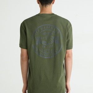 GRAPHIC TEE - Print T-shirt - oak moss