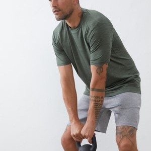 Basic T-shirt - mottled dark green Basic T-shirt - mottled dark green
