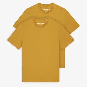 2ER PACK  - Basic T-shirt - ochre 2ER PACK  - Basic T-shirt - ochre