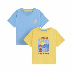 2-PACK GRAPHIC - Print T-shirt - yellow surf sun