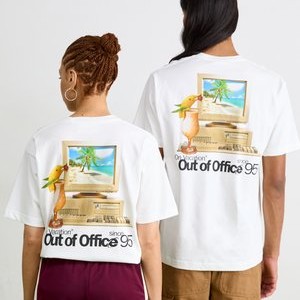 OUT OF OFFICE UNISEX - Print T-shirt - white OUT OF OFFICE UNISEX - Print T-shirt - white