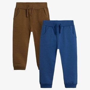 2 PACK REGULAR FIT - Trousers - tan