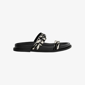 Mules - mottled black Mules - mottled black