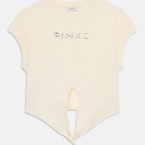 TEE NODO BORCHIE - Basic T-shirt - bianco/argento