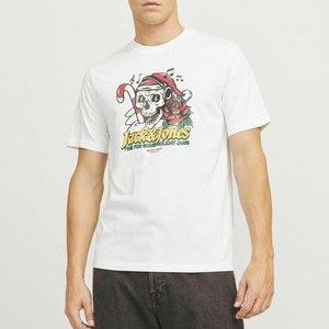 X-MAS RUNDHALSAUSSCHNITT  - Print T-shirt - bright white X-MAS RUNDHALSAUSSCHNITT  - Print T-shirt - bright white