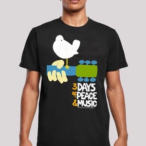 WOODSTOCK FESTIVAL POSTER - Print T-shirt - black WOODSTOCK FESTIVAL POSTER - Print T-shirt - black