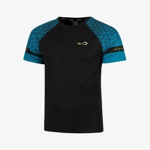FEISTY GEO - Print T-shirt - black/petrol FEISTY GEO - Print T-shirt - black/petrol