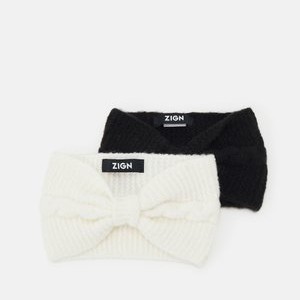 2 PACK - Ear warmers - black/off-white 2 PACK - Ear warmers - black/off-white