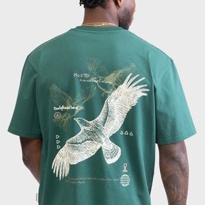 ABRAHAM BOXY FIT - Print T-shirt - Rain Forest Eagle ABRAHAM BOXY FIT - Print T-shirt - Rain Forest Eagle