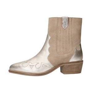 Cowboy/biker ankle boot - beige Cowboy/biker ankle boot - beige
