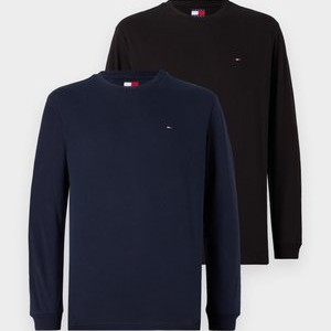 2 PACK - Long sleeved top - black/dark night navy 2 PACK - Long sleeved top - black/dark night navy