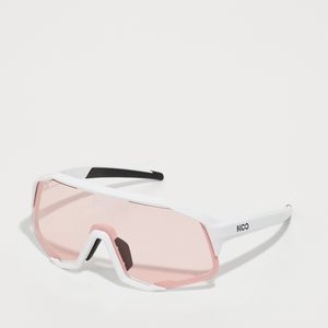 DEMOS UNISEX - Sports glasses - white/pink DEMOS UNISEX - Sports glasses - white/pink