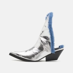 NAIMA BOOTIE - Heeled mules - silver NAIMA BOOTIE - Heeled mules - silver