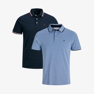 2ER PACK PAULOS SLIM FIT - Polo shirt - hellblau   dunkelblau 2ER PACK PAULOS SLIM FIT - Polo shirt - hellblau   dunkelblau