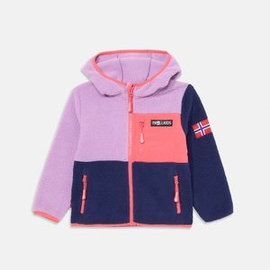 AURLANDSFJORD UNISEX - Fleece jacket - light violet/deep violet/coral pink AURLANDSFJORD UNISEX - Fleece jacket - light violet/deep violet/coral pink