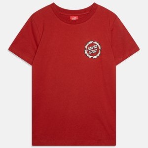YOUTH FLAME RINGED DOT UNISEX - Print T-shirt - dark rust YOUTH FLAME RINGED DOT UNISEX - Print T-shirt - dark rust