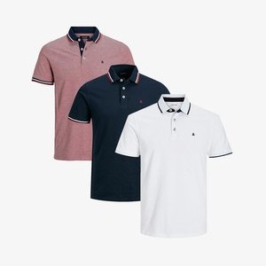 3ER PACK  - Polo shirt - rot blau weiß