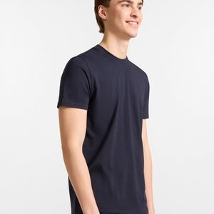 CON LOGO - Basic T-shirt - blu scuro CON LOGO - Basic T-shirt - blu scuro
