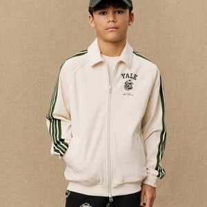 YALE BULLDOG TRACK JACKET UNISEX - Zip-up sweatshirt - ivory/duffel bag green YALE BULLDOG TRACK JACKET UNISEX - Zip-up sweatshirt - ivory/duffel bag green