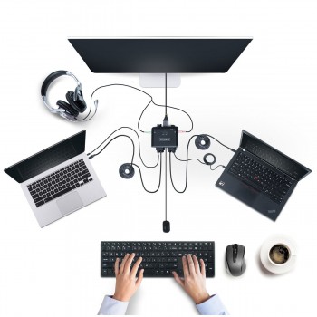 Переключатели KVM Startech C2-D46-UC2-CBL-KVM 1,2 m