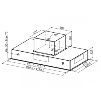 Традиционная вытяжка Mepamsa 216425 Inox Touch Control LED