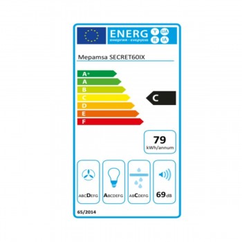 Традиционная вытяжка Mepamsa SECRET 60 60 cm 69 dB 540 m³/h Нержавеющая сталь