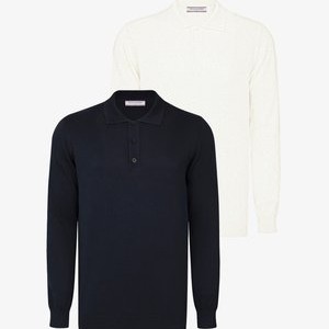 2 PACK - Long sleeved top - white