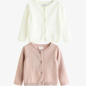 2 PACK - REGULAR FIT - Cardigan - pink white 2 PACK - REGULAR FIT - Cardigan - pink white