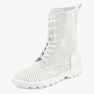 Lace-up ankle boots - weiß Lace-up ankle boots - weiß
