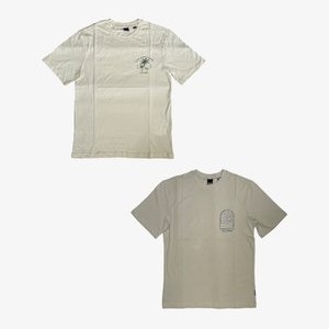 2ER PACK GESCHNITTEN RUNDHALS KURZARM - Print T-shirt - steingrau 2ER PACK GESCHNITTEN RUNDHALS KURZARM - Print T-shirt - steingrau
