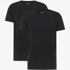 2ER-SET T-SHIRT BASIC - Basic T-shirt - schwarz 2ER-SET T-SHIRT BASIC - Basic T-shirt - schwarz