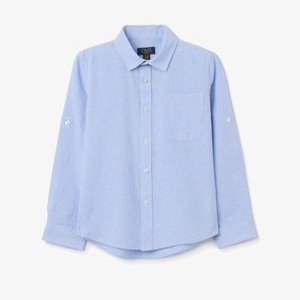 WITH POCKET - Shirt - white light blue WITH POCKET - Shirt - white light blue