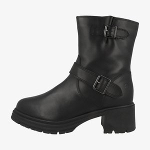 Platform ankle boots - black