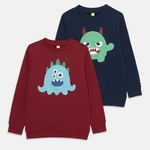 2 PACK - Sweatshirt - dark blue/dark red