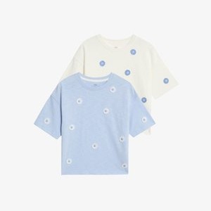 2 PACK - Print T-shirt - blue mix 2 PACK - Print T-shirt - blue mix