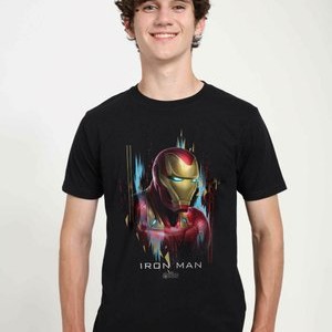 MARVEL AVENGERS: ENDGAME - IRONMAN PORTRAIT - Print T-shirt - black MARVEL AVENGERS: ENDGAME - IRONMAN PORTRAIT - Print T-shirt - black