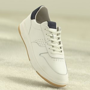 MOSES UNISEX - Trainers - white/navy MOSES UNISEX - Trainers - white/navy