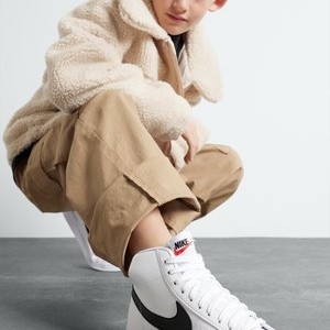 BLAZER MID 77 - High-top trainers - white/black/total orange BLAZER MID 77 - High-top trainers - white/black/total orange